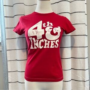 American Eagle Outfitters Red Women’s Graphic Tee | Small | Juniors | EUC